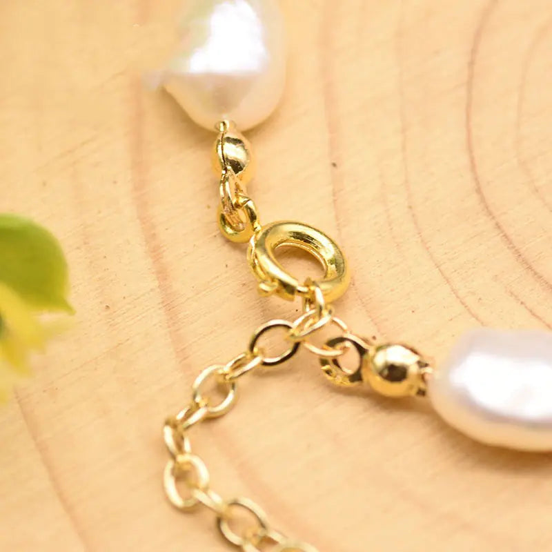 GLSEEVO Natural Baroque Freshwater Pearl Bracelet Set