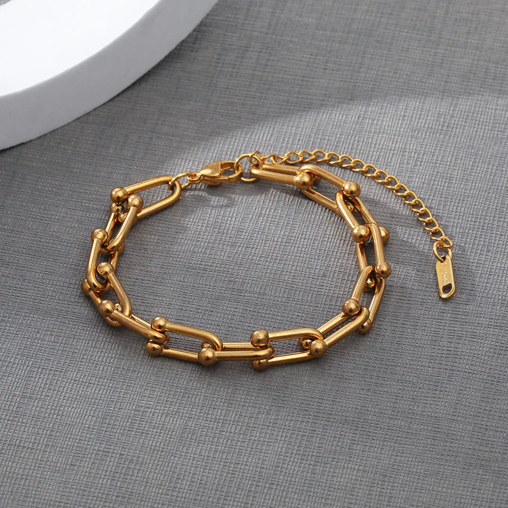 18K Gold Plated Chain Bracelet