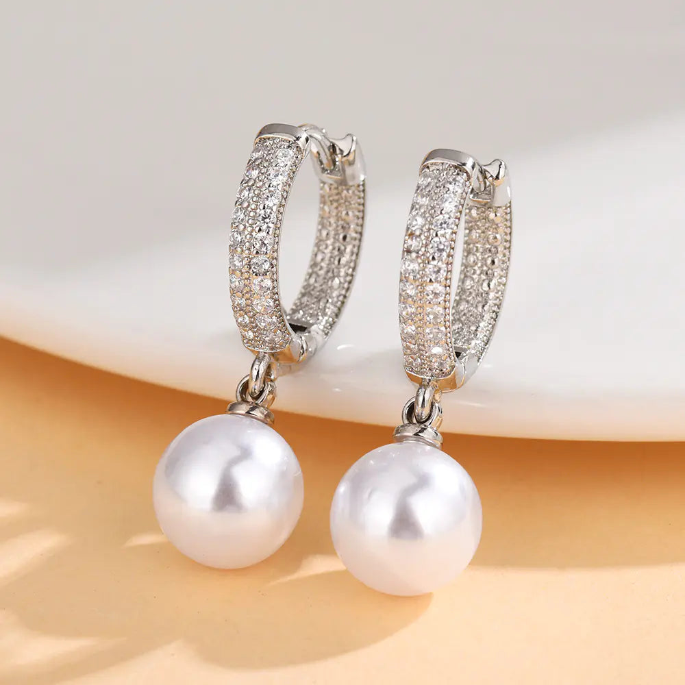 Long Pearl Earrings
