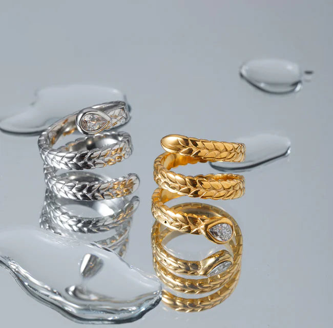 Davina Gold Serpent Ring
