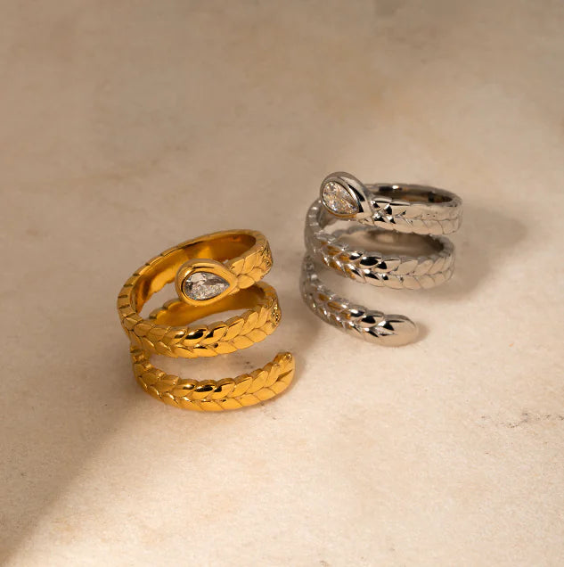 Davina Gold Serpent Ring