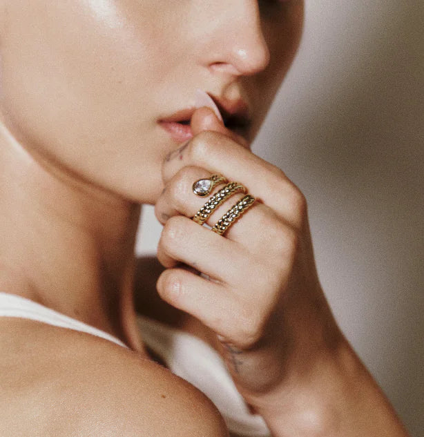Davina Gold Serpent Ring