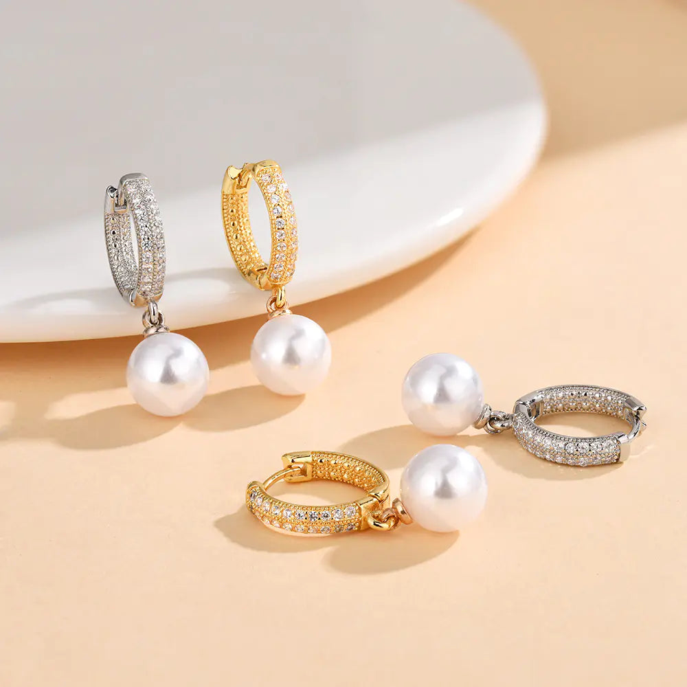 Long Pearl Earrings