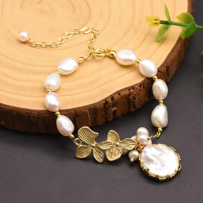 GLSEEVO Natural Baroque Freshwater Pearl Bracelet Set